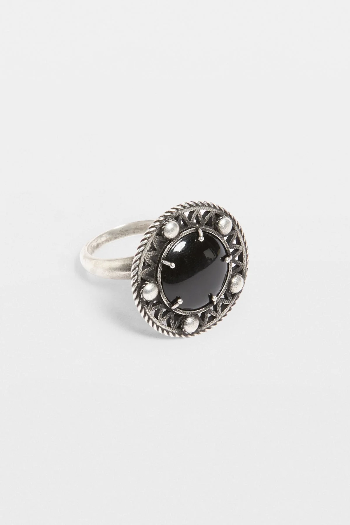 Orm Grained Cabochon Ring - 1