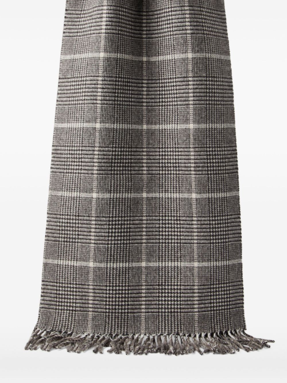 checked cashmere scarf - 4