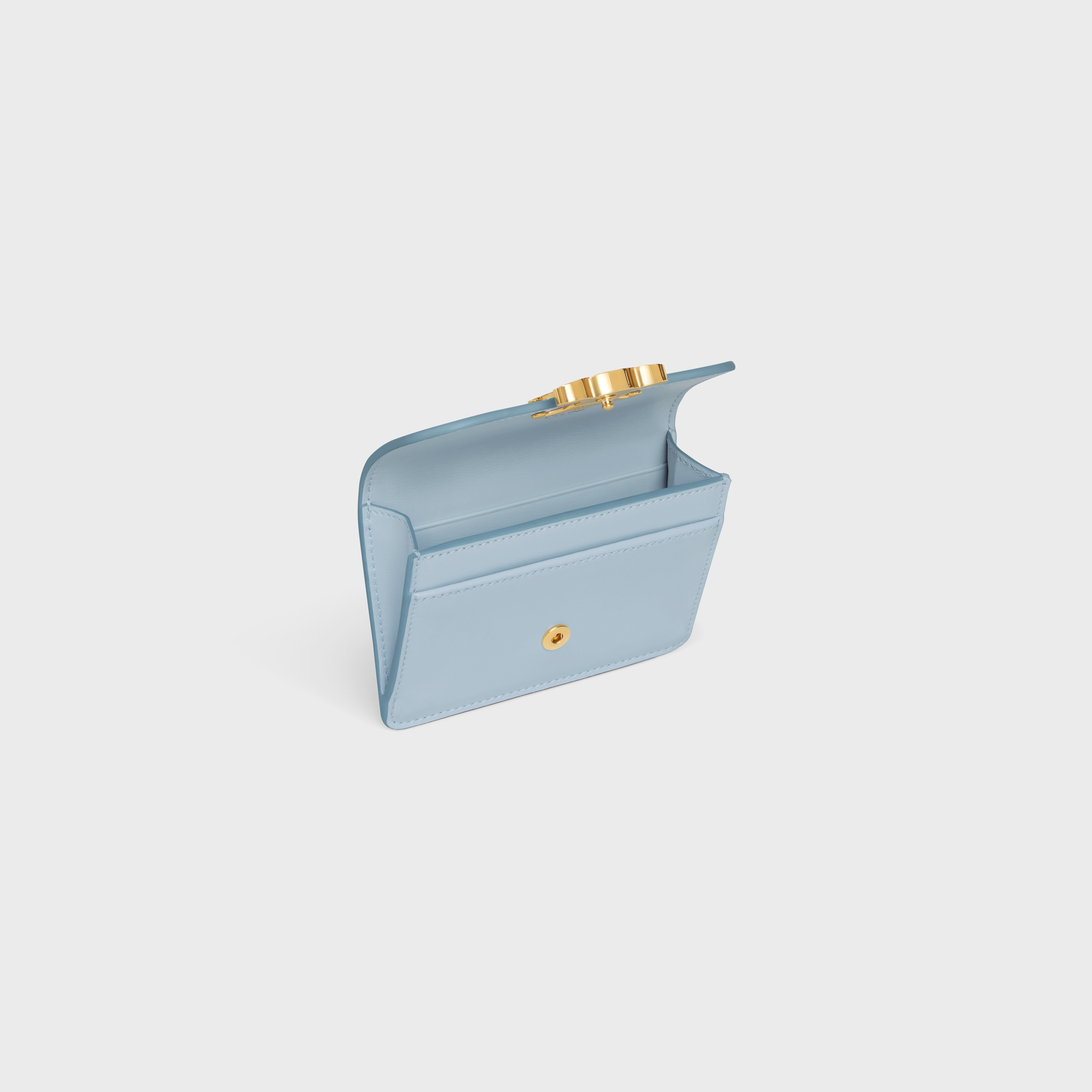 CARD HOLDER WITH FLAP TRIOMPHE in Shiny calfskin - 4