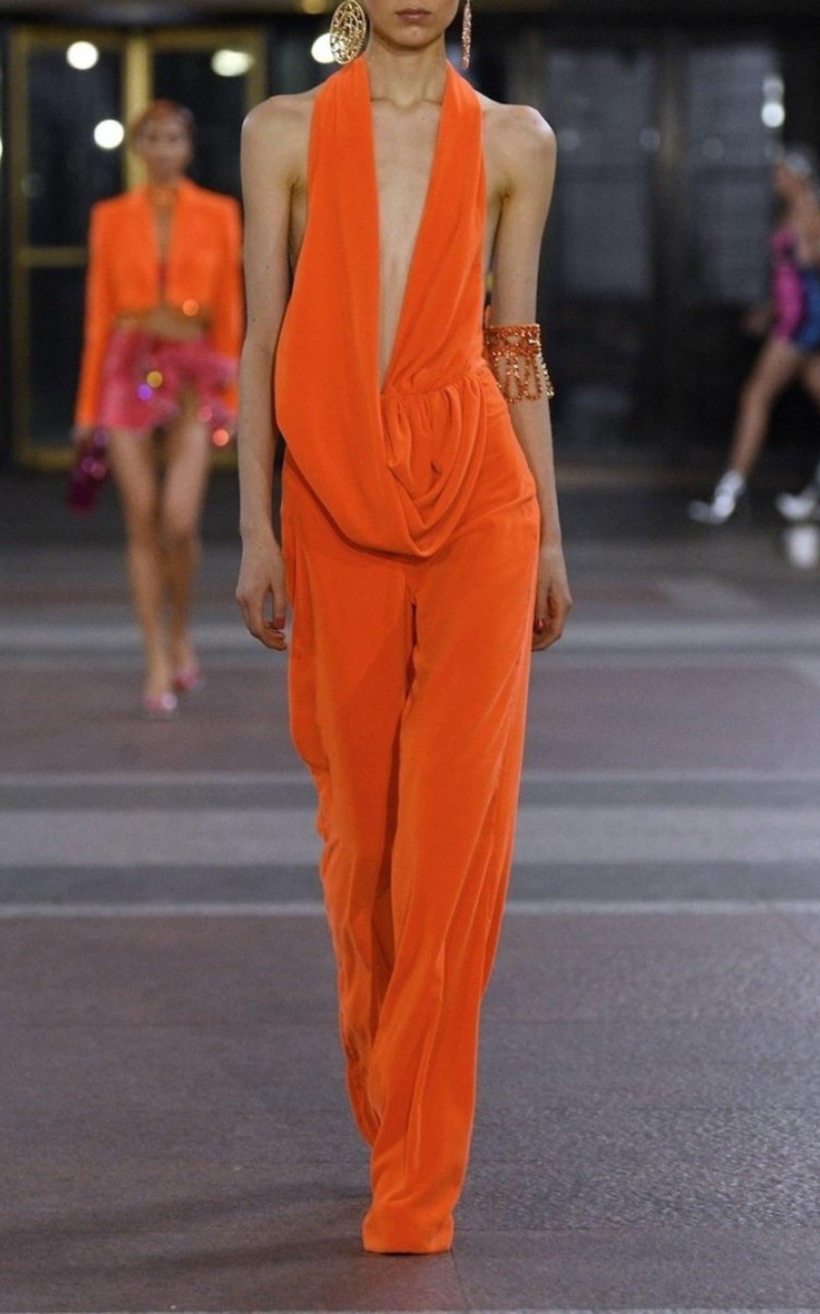 Draped Cowl Jumpsuit - 6