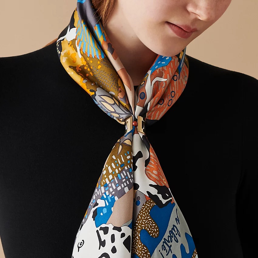 H Perle scarf 90 ring - 2