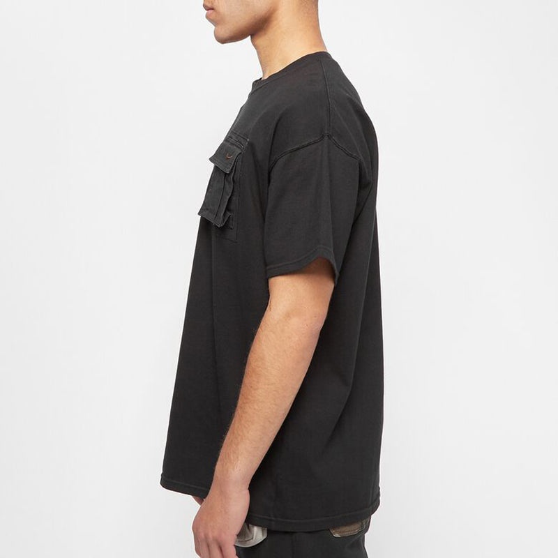 Nike x Travis Scott Cactus Jack Embroidered Logo Pocket T-Shirt 'Black' CU0460-010 - 5