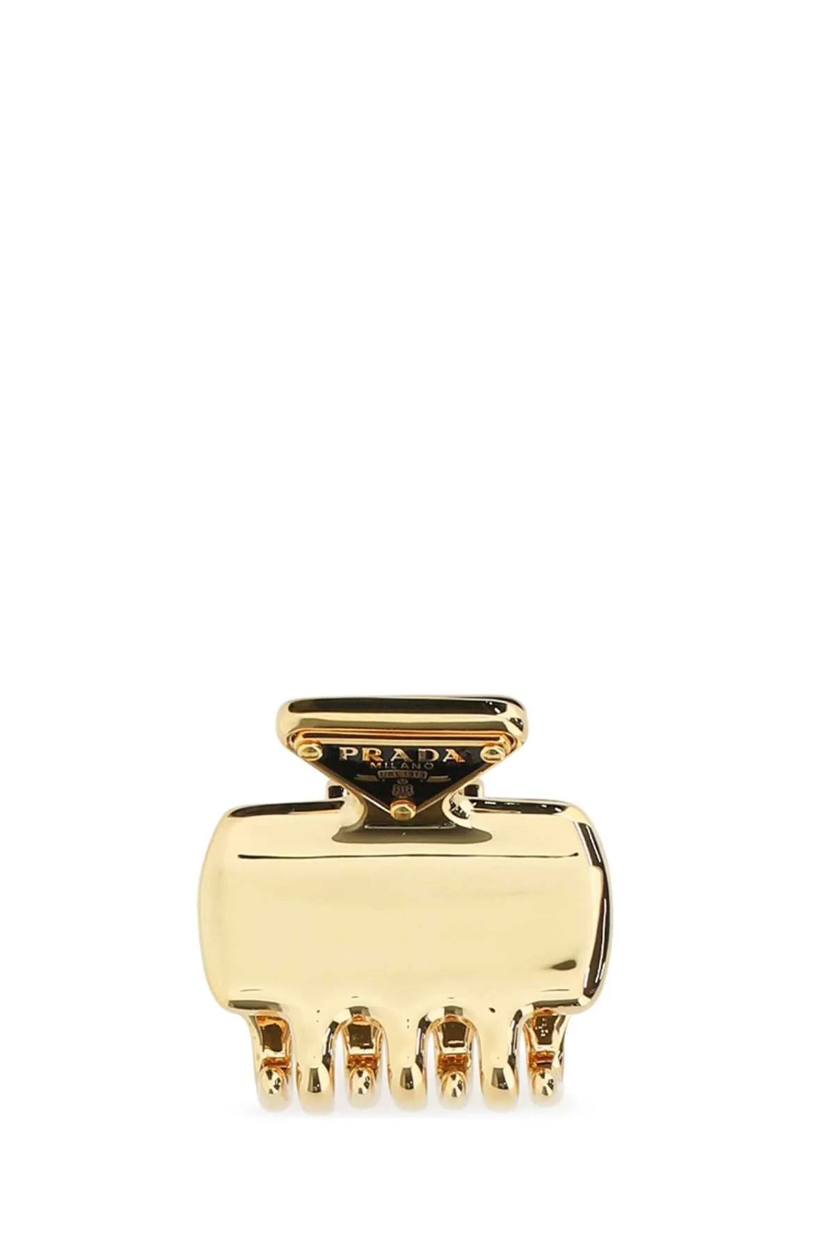 Prada Women Gold Metal Hair Clip - 1
