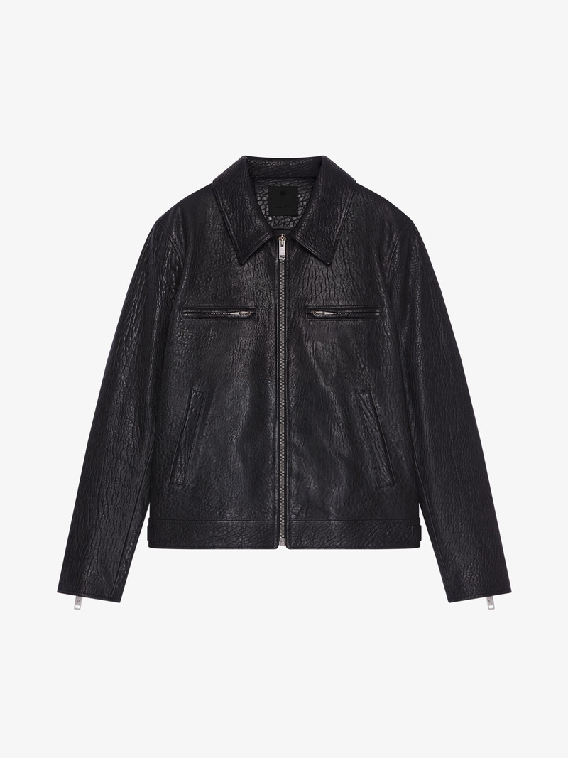 BIKER JACKET IN LEATHER - 1