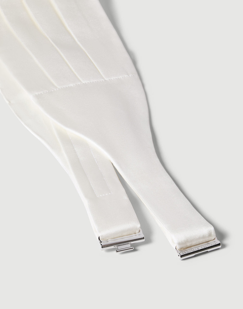 Brunello Cucinelli Silk and cotton satin cummerbund outlook