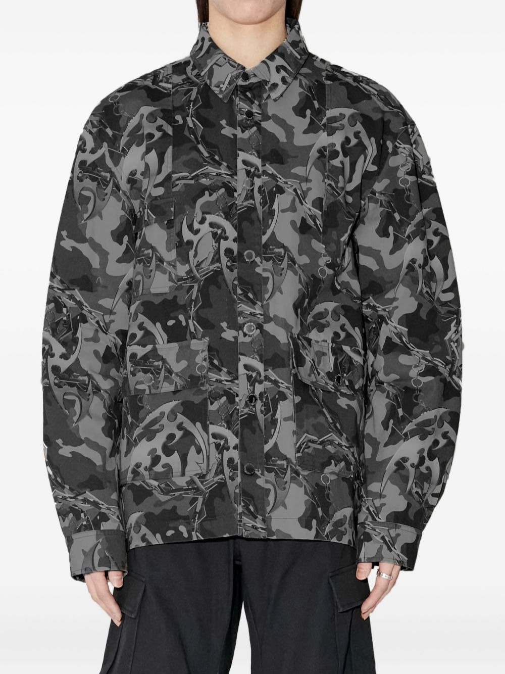 camouflage-print jacket - 2