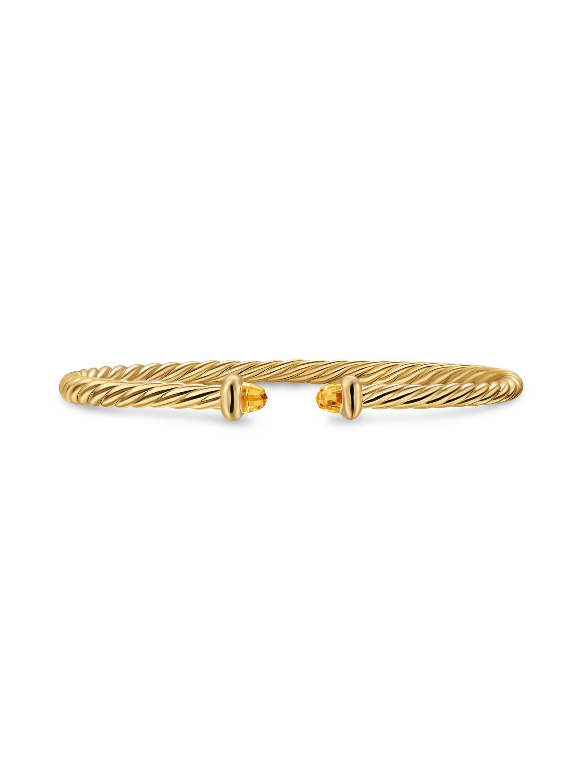 Women's Micro Cablespira Flex Teen Bracelet in 18K Yellow Gold - Citrine - 1