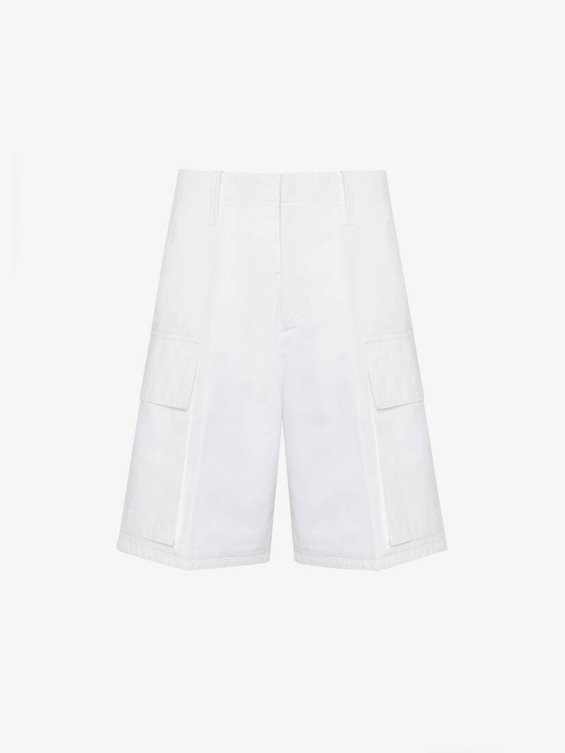 Men's Cargo Shorts in White - 2