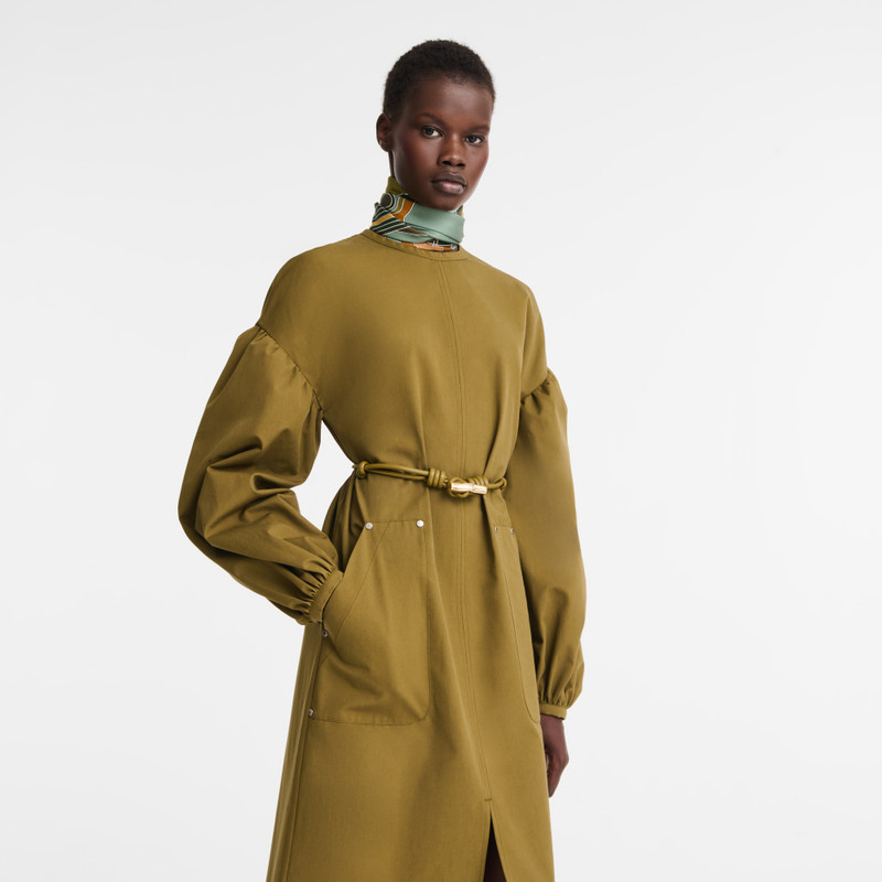 Longchamp Le Roseau Ladies' belt Olive - Leather outlook