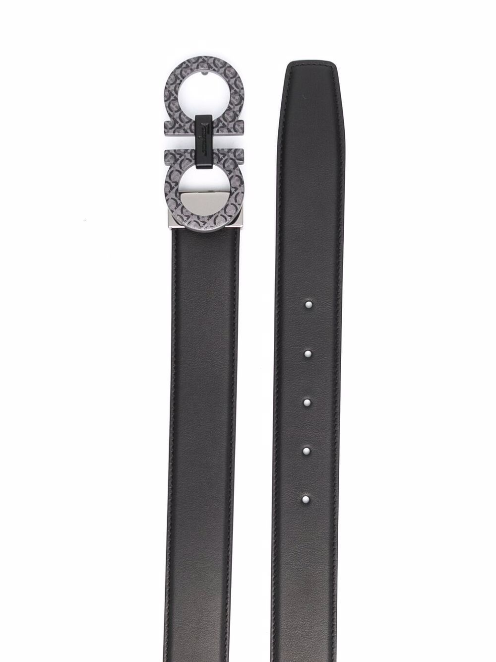 double gancio leather belt - 2