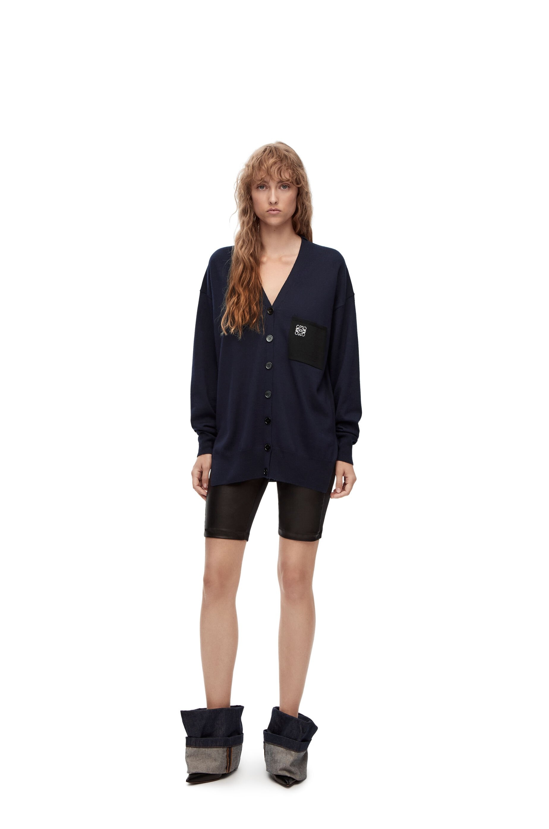 Anagram pocket cardigan in wool - 2
