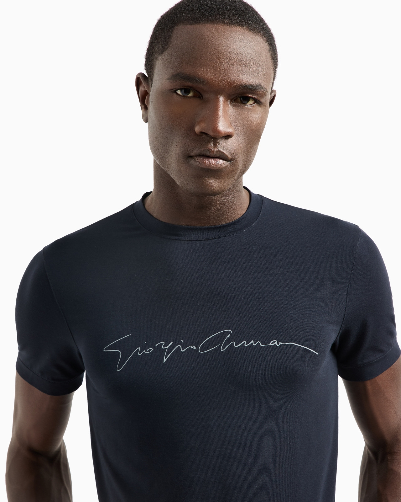 STRETCH BAMBOO-VISCOSE JERSEY T-SHIRT - 5