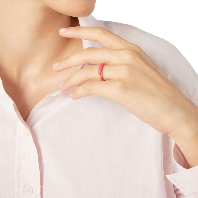 DoDo GOLD PLATED SILVER & ENAMEL RONDELLE RING outlook