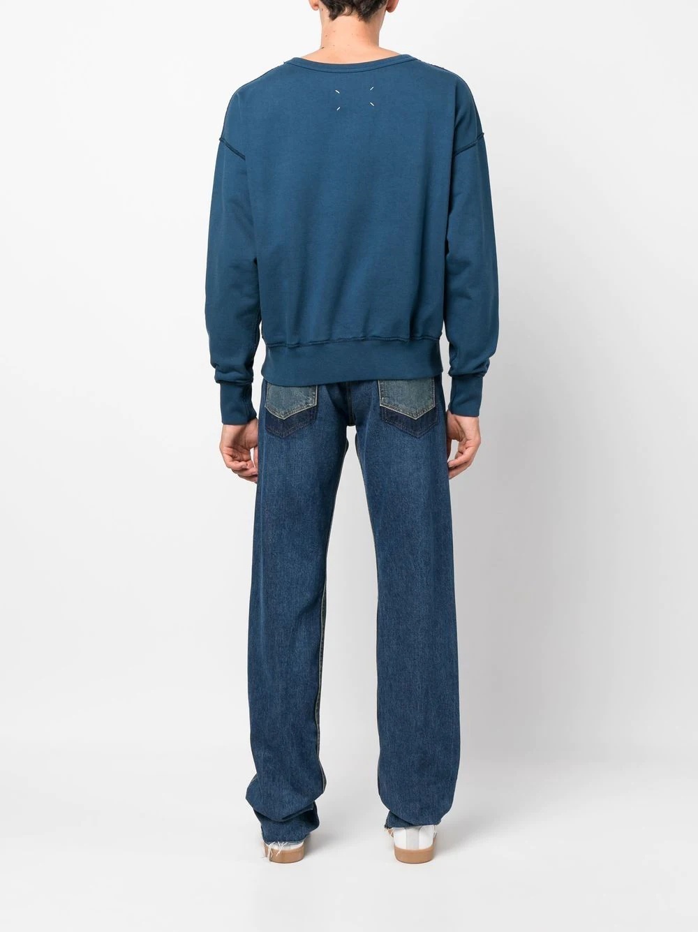 embroidered-logo detail sweatshirt - 5