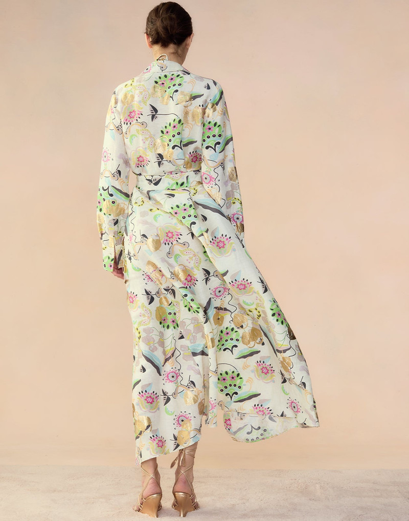 Love Locket Linen Shirt Dress 6