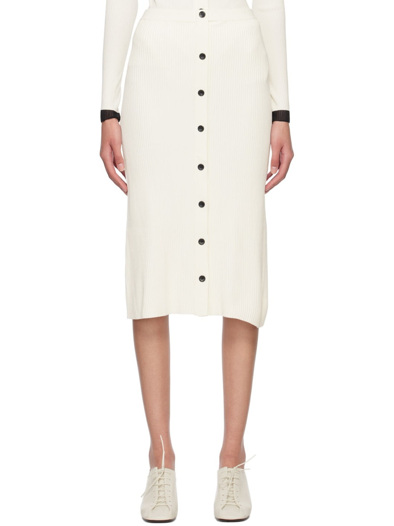 Off-White Proenza Schouler White Label Button Midi Skirt - 1