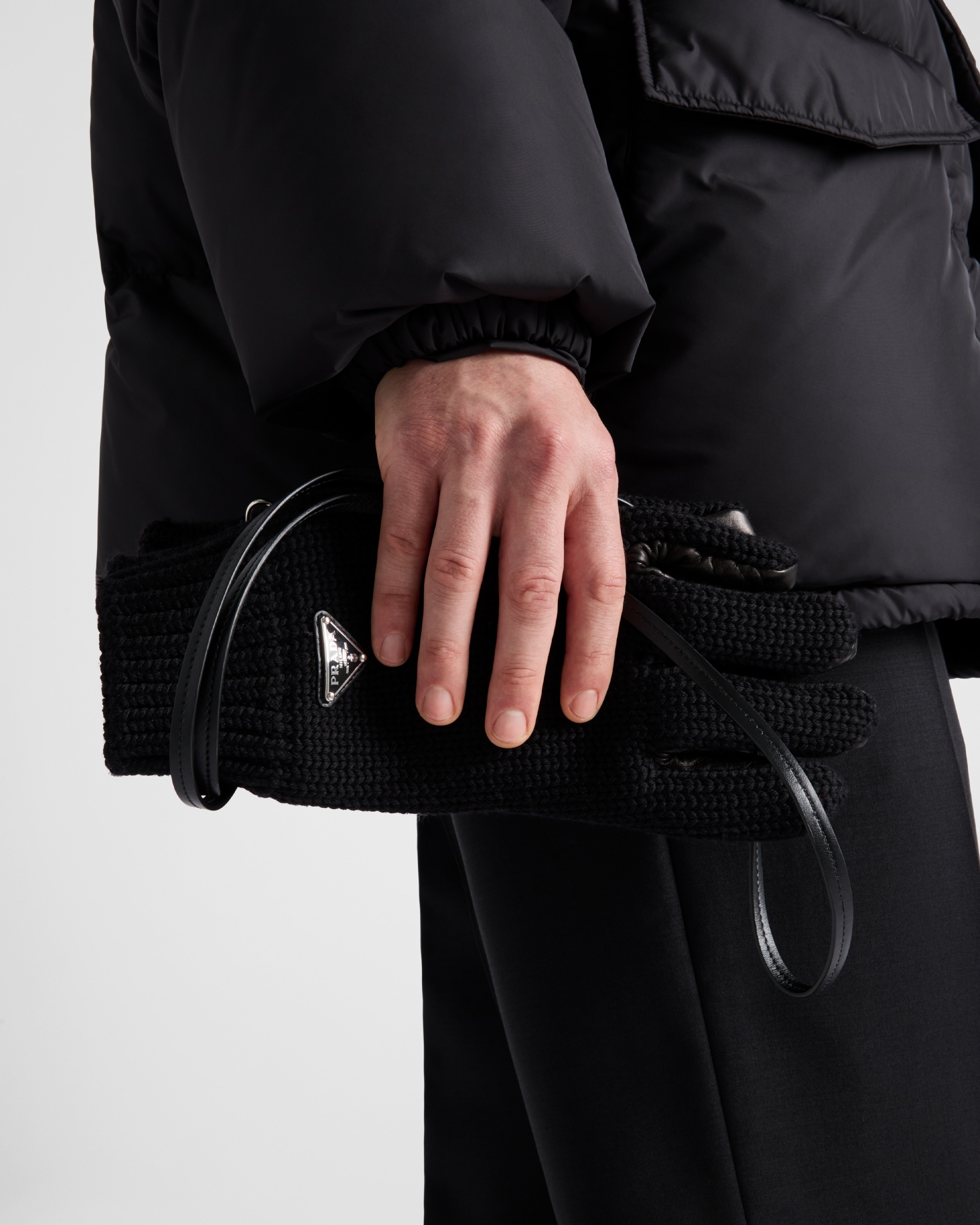 Wool and nappa leather gloves - 2