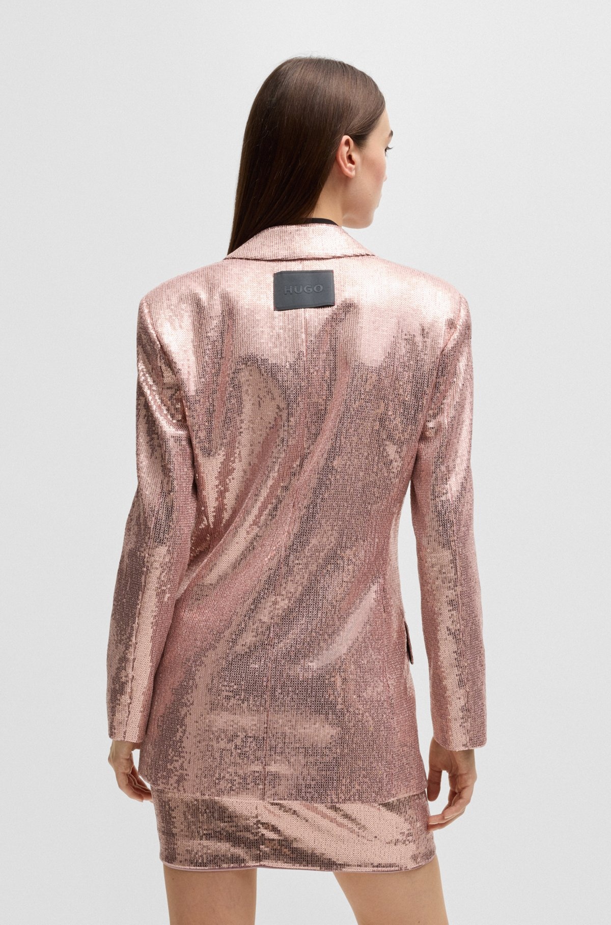 OVERSIZE-FIT SEQUINED JACKET - 4