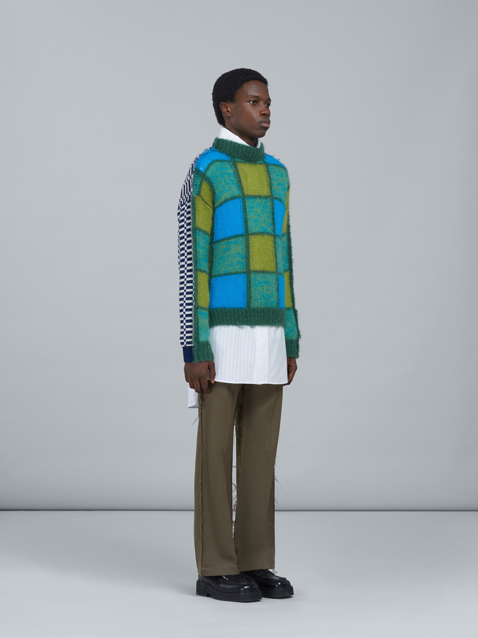 MOHAIR AND WOOL CREWNECK SWEATER - 5