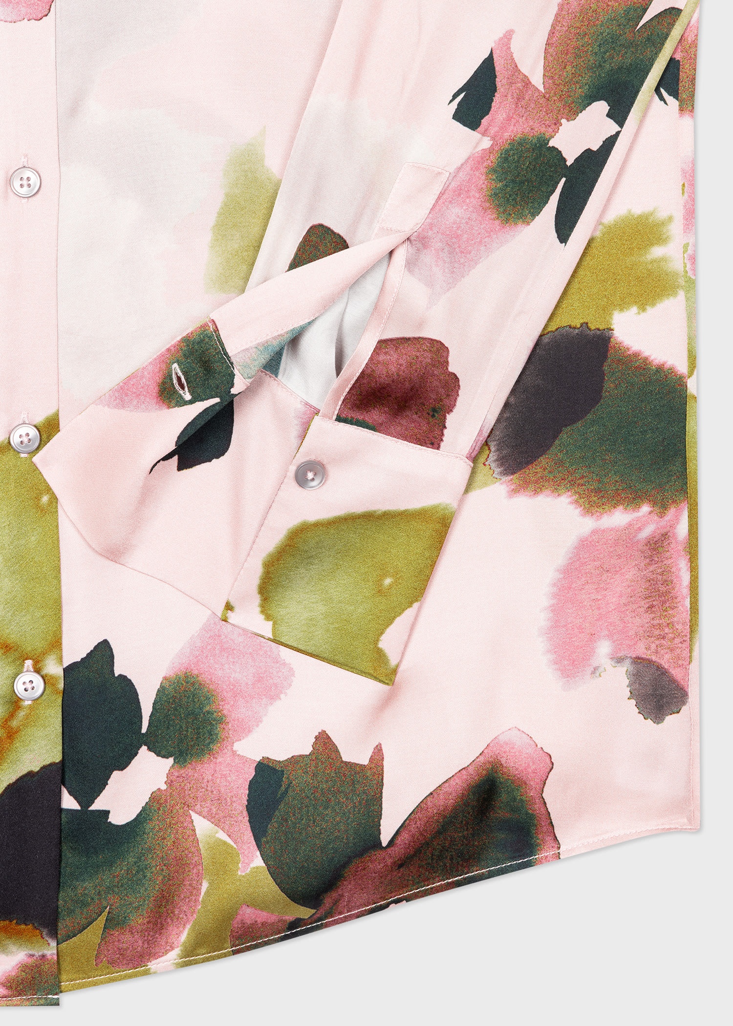 'Floral Watercolour' Print Shirt - 2