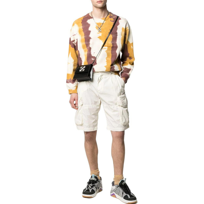 Off-White Men's Off-White Solid Color Casual Shorts White OMCB047R21FAB0017210 outlook