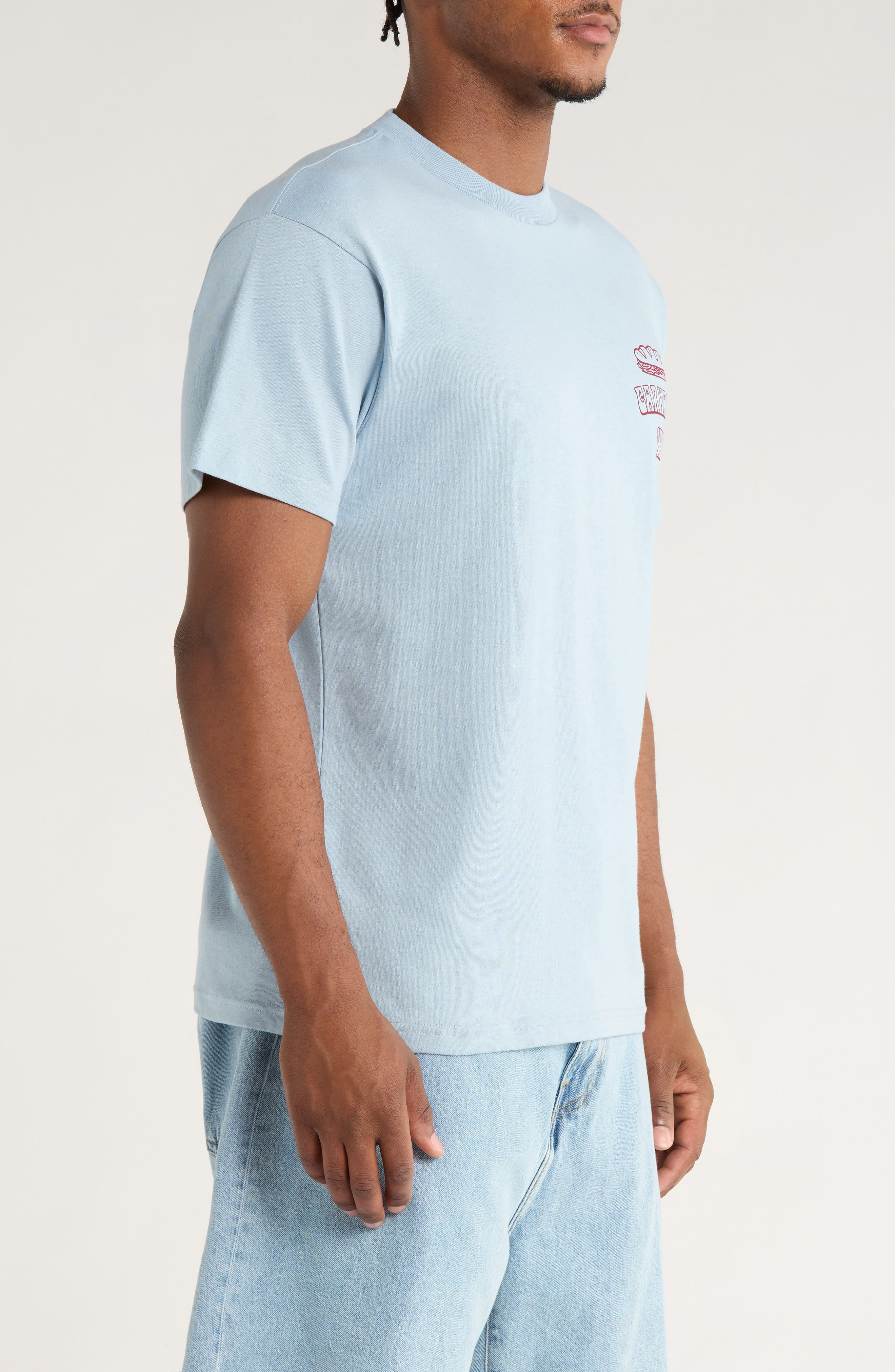 Carhartt Work In Progress Sandwich Organic Cotton Graphic T-Shirt in Blue Fog at Nordstrom - 3