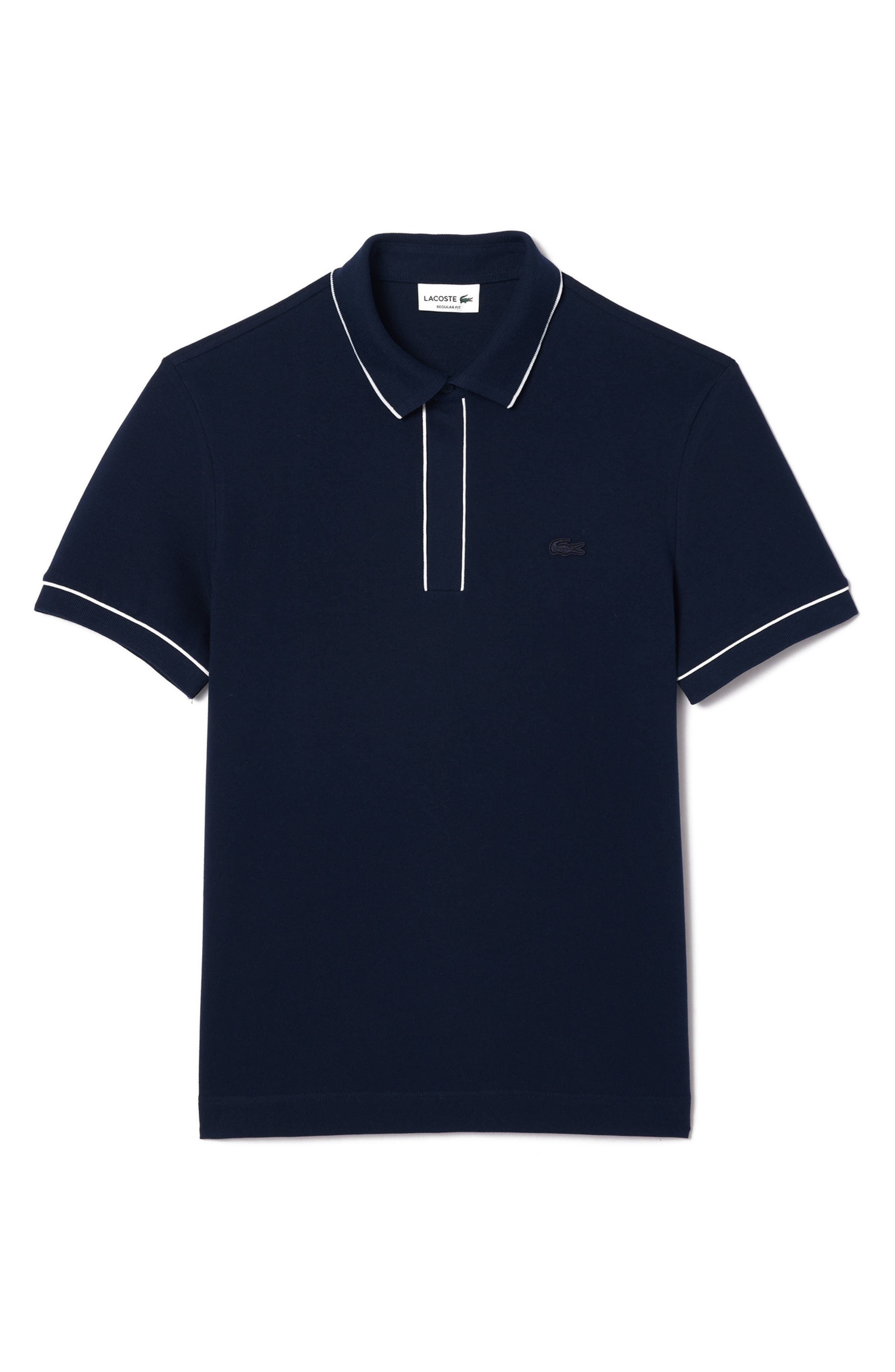 Regular Fit Tipped Piqué Polo - 4
