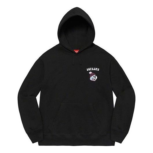 Supreme Snowman Hooded Sweatshirt 'Black White' SUP-FW21-318 - 1