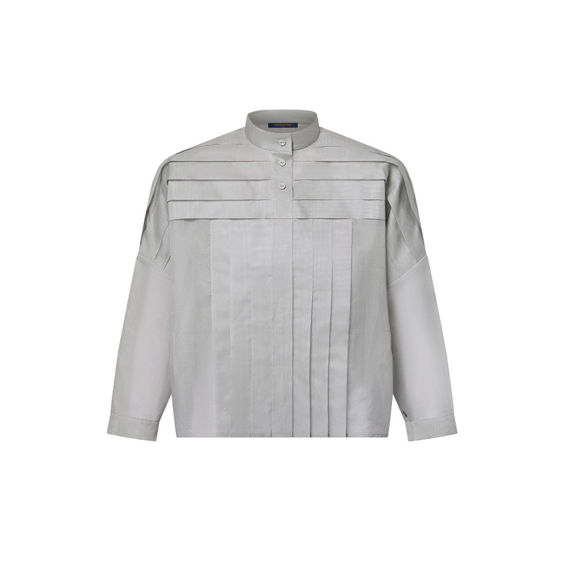 Utility Strip Silk Shirt 1