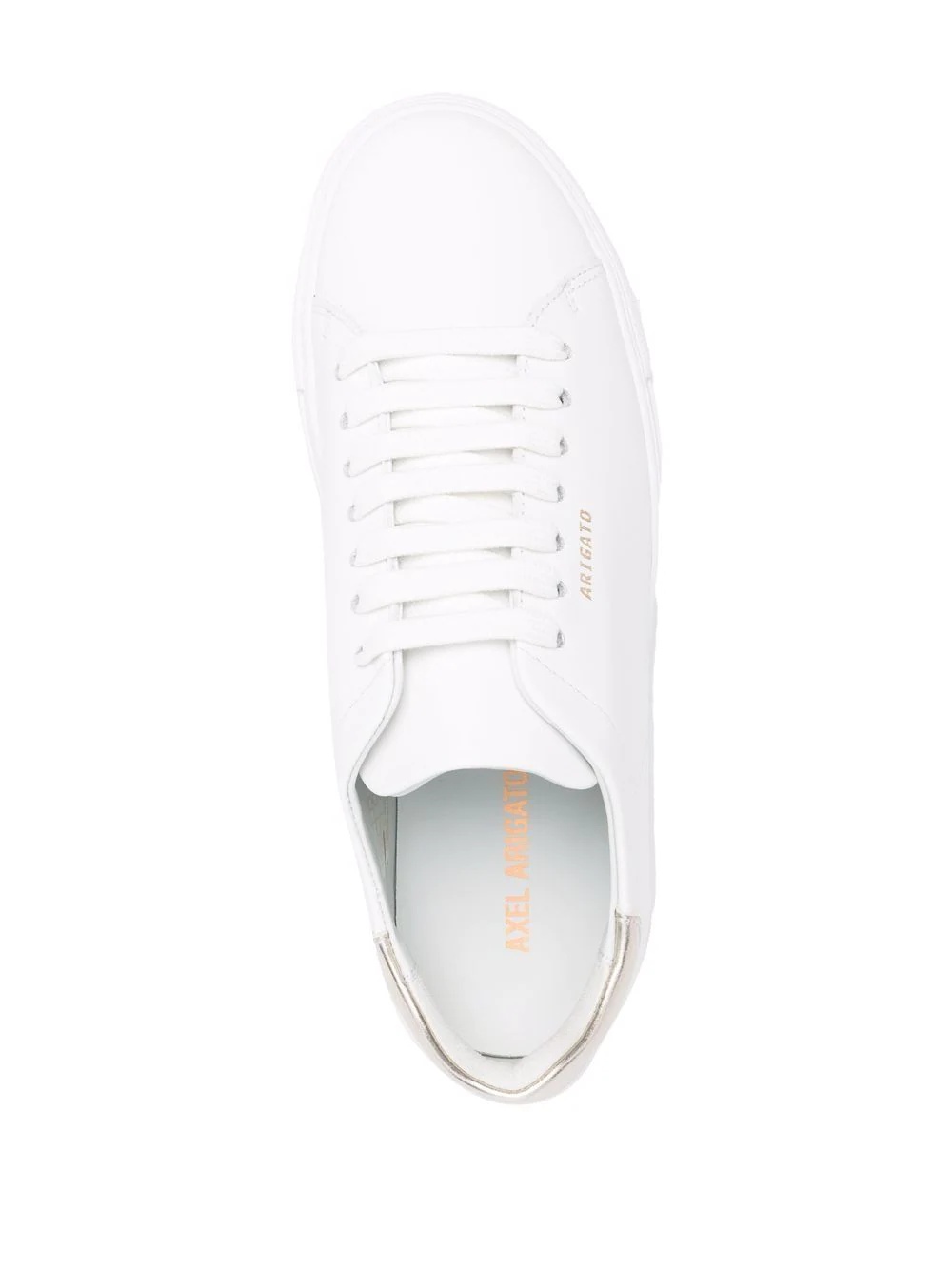 low-top leather trainers - 4