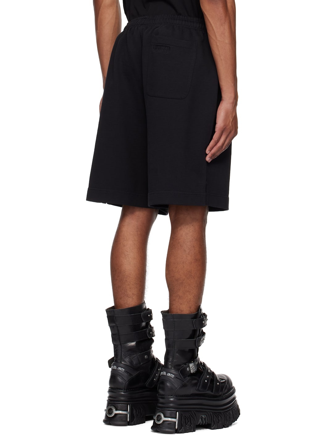 Black Oval Logo Shorts - 3