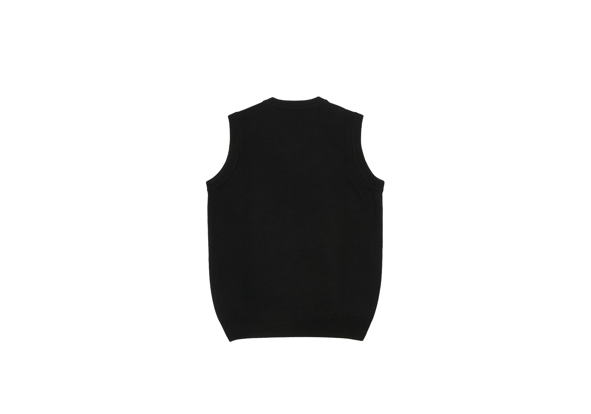 ROSE KNIT VEST BLACK - 2