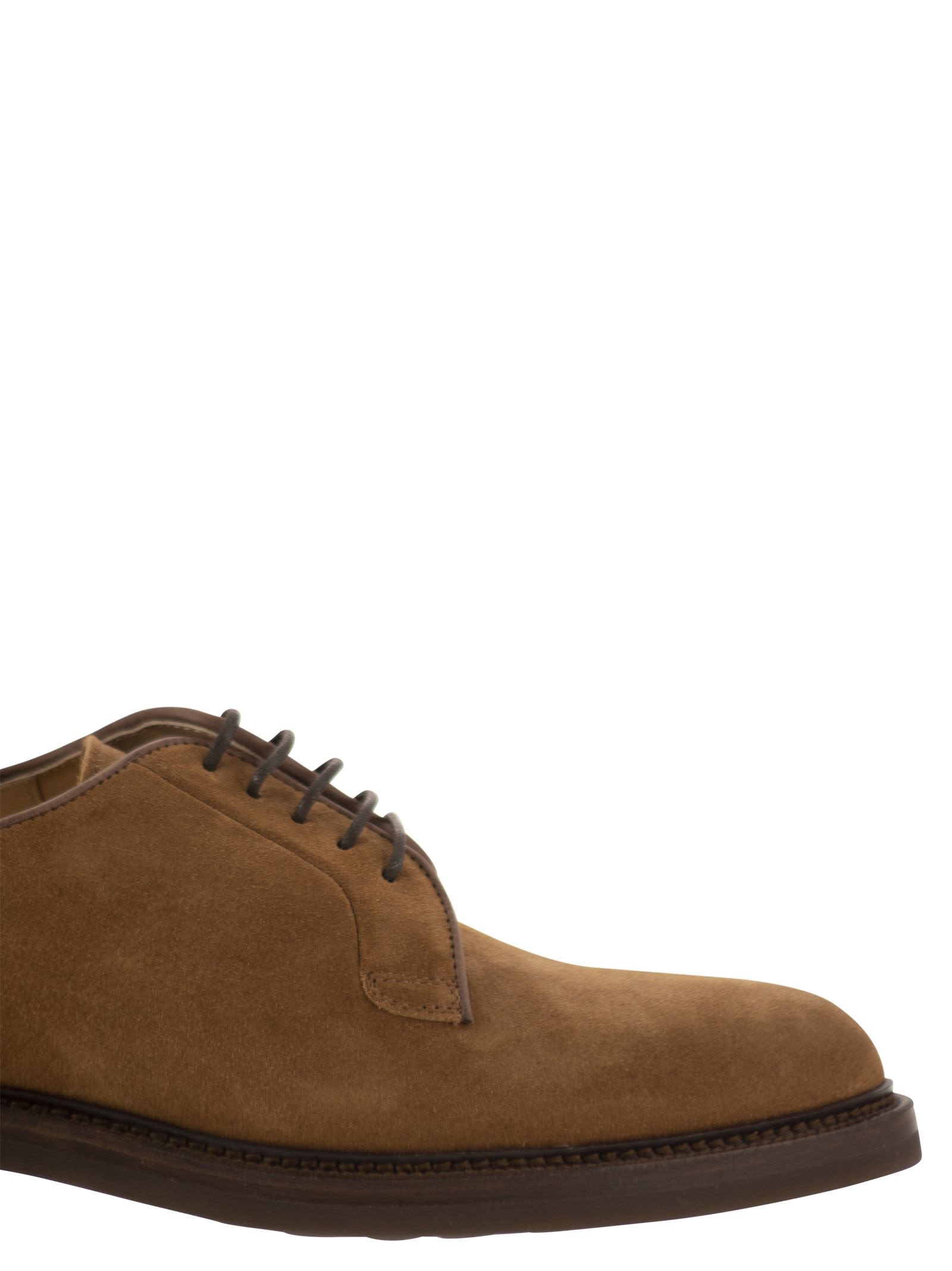 Brunello Cucinelli Men Suede Derby - 6
