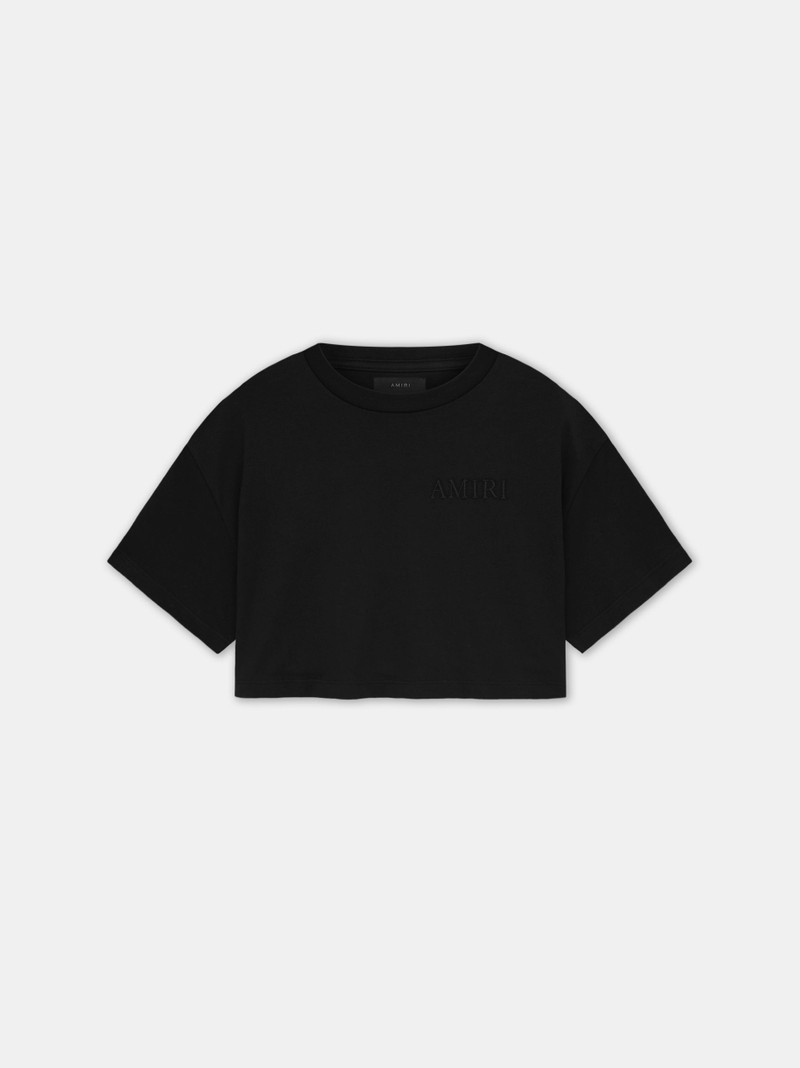 AMIRI AMIRI EMBROIDERED CROPPED TEE outlook