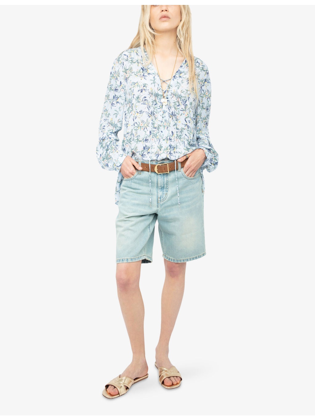 Tamela Floral-Print Tie-Neck Woven Blouse - 2