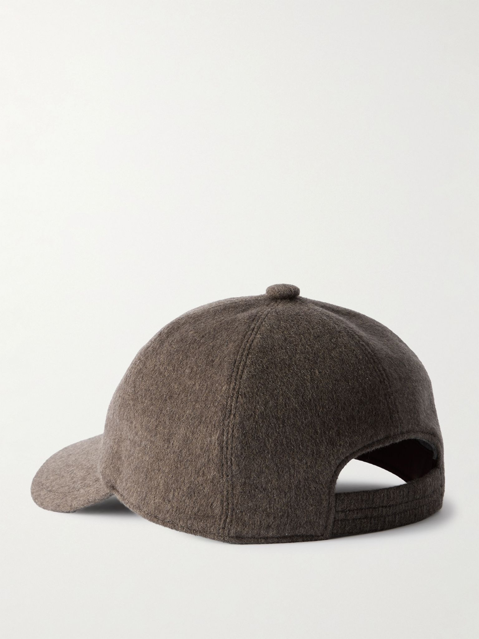 Logo-Embroidered Storm System® Cashmere Baseball Cap Beige - 3
