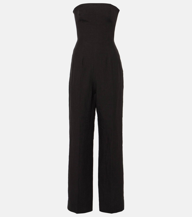 Ita strapless linen jumpsuit - 1