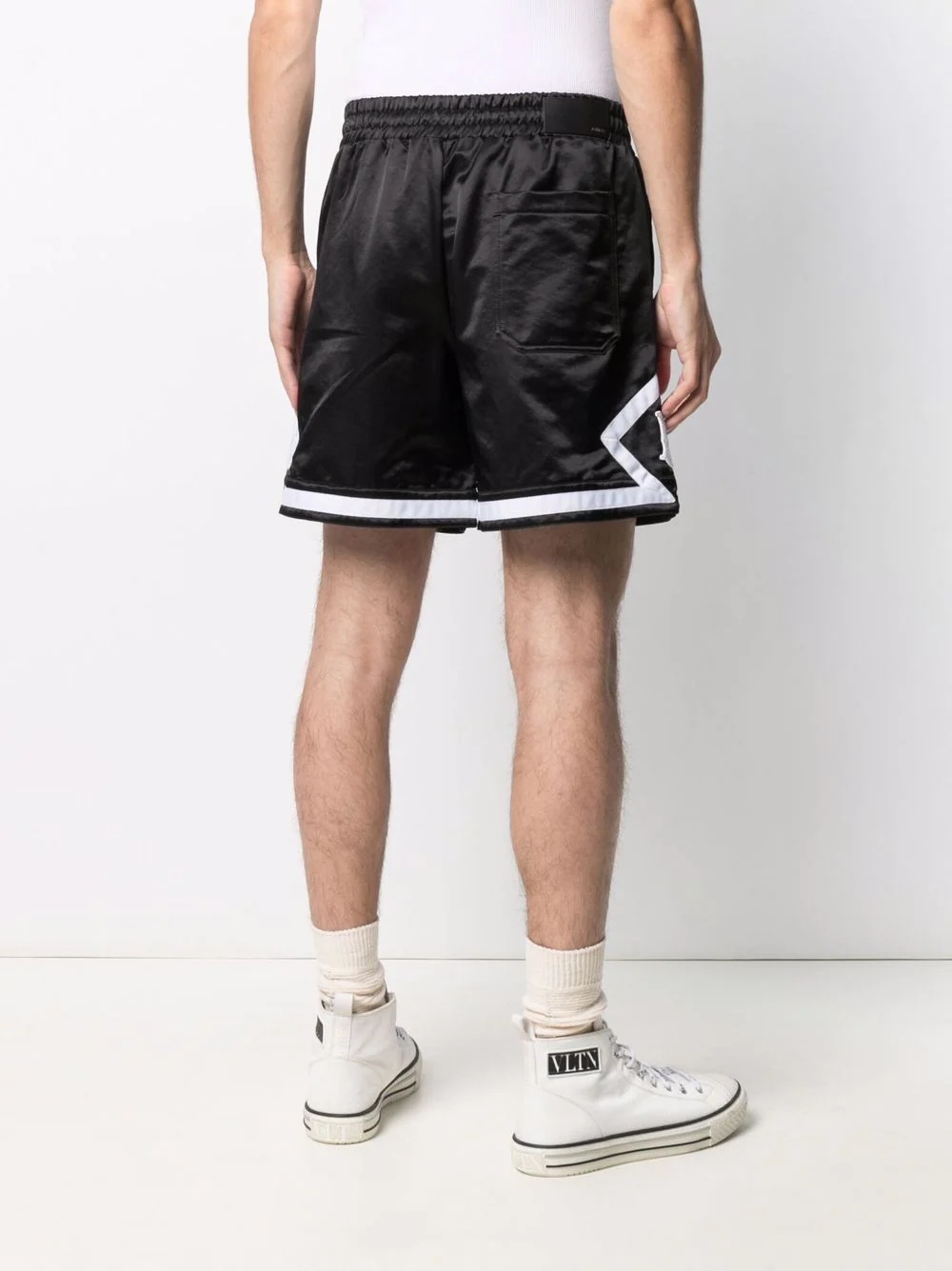 logo patch track shorts - 4