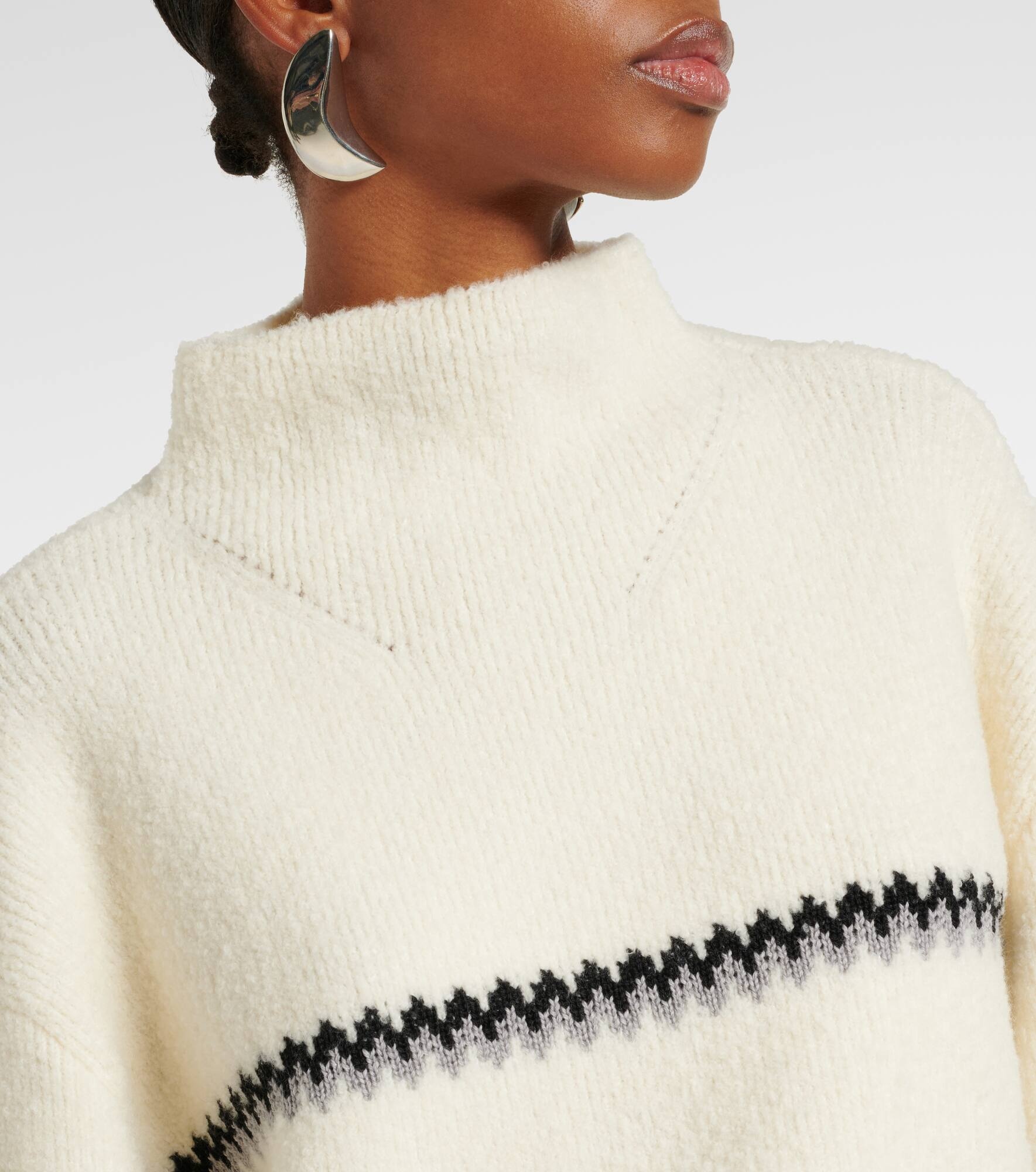White Label Anne Fair Isle wool-blend sweater - 4
