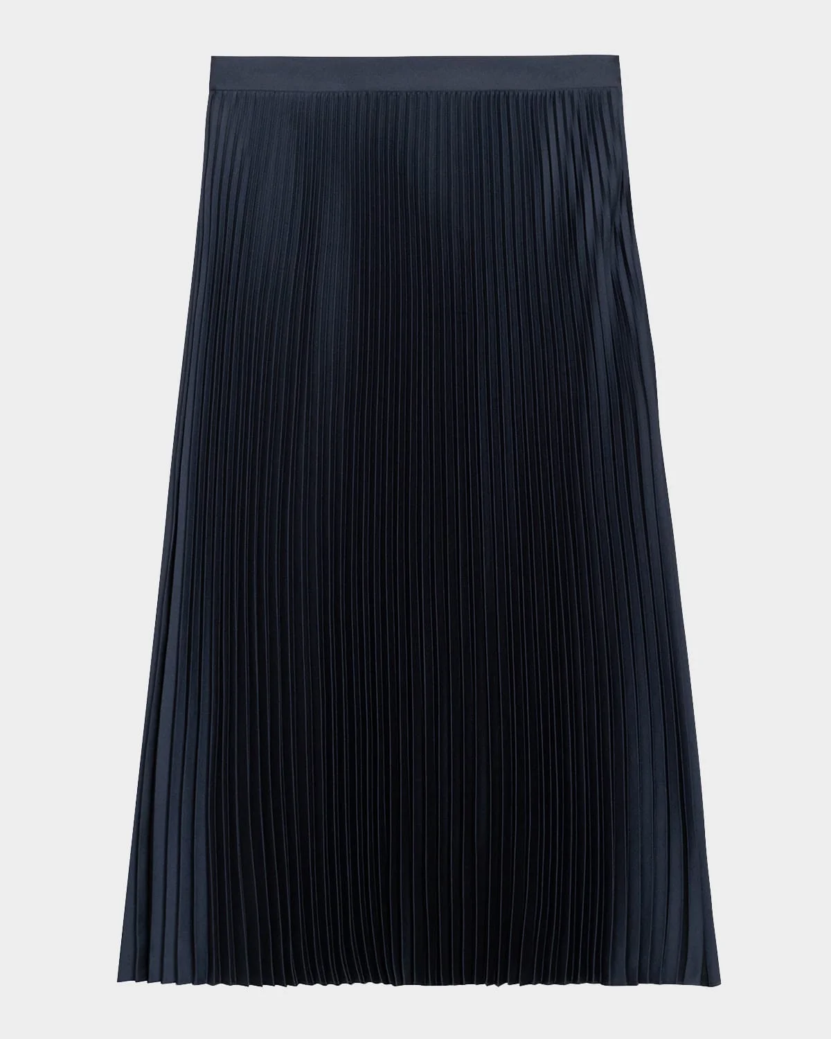 Satin Pleated Skirt - 1