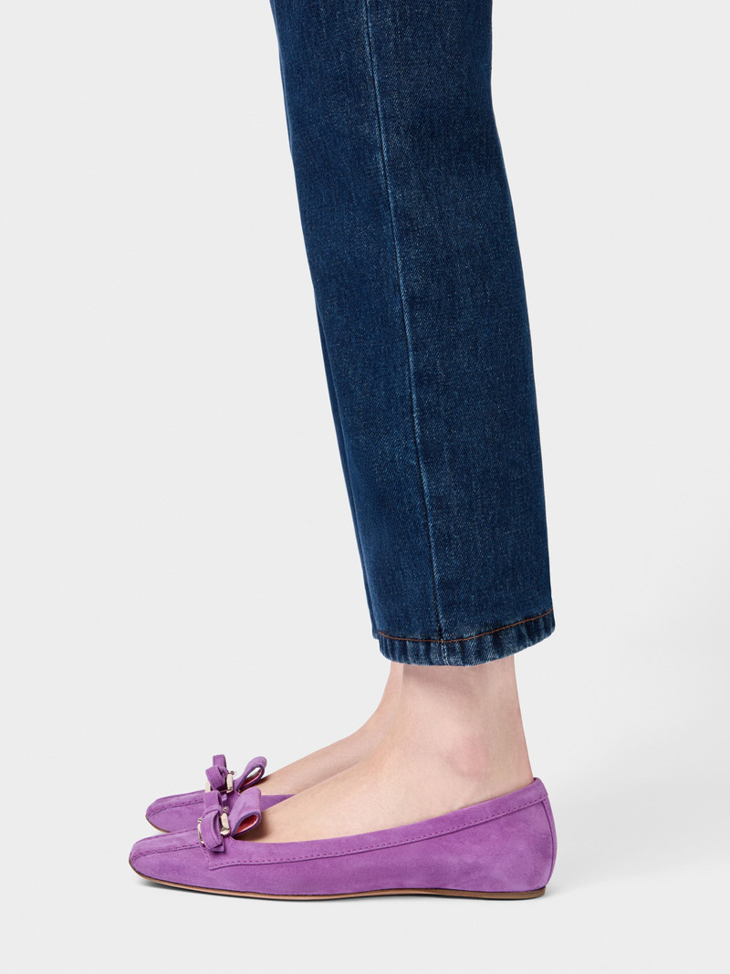 Roger Vivier Trompette Ballerinas in suede outlook