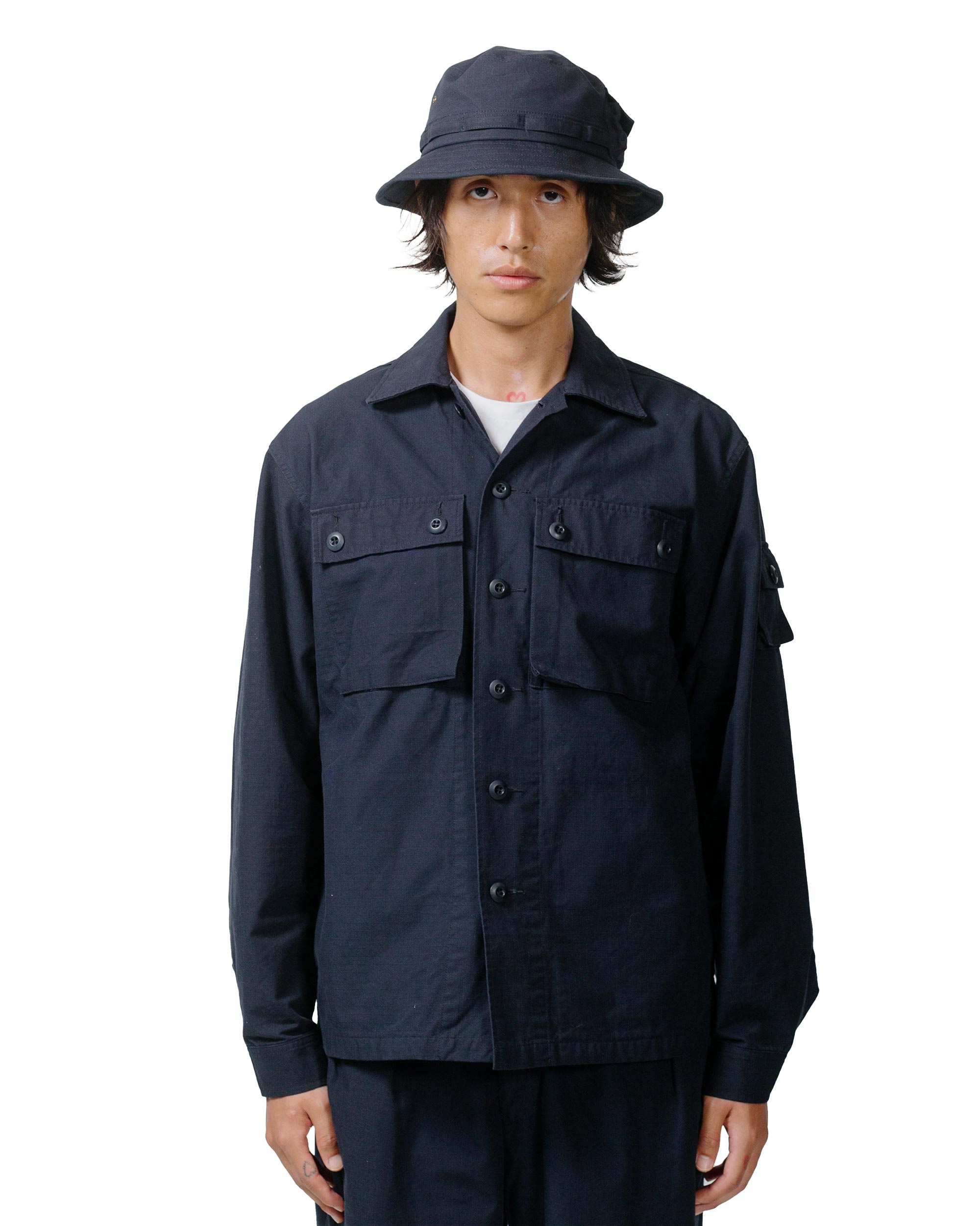 Lost & Found MIL SHT-JAC Cotton Ripstop Navy - 2