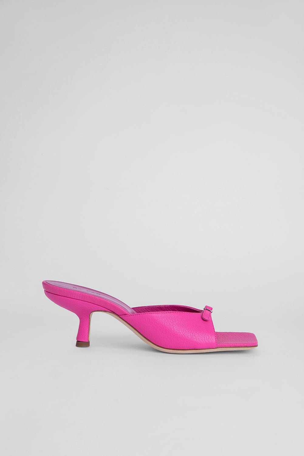 Erin Hot Pink Grained Leather - 1