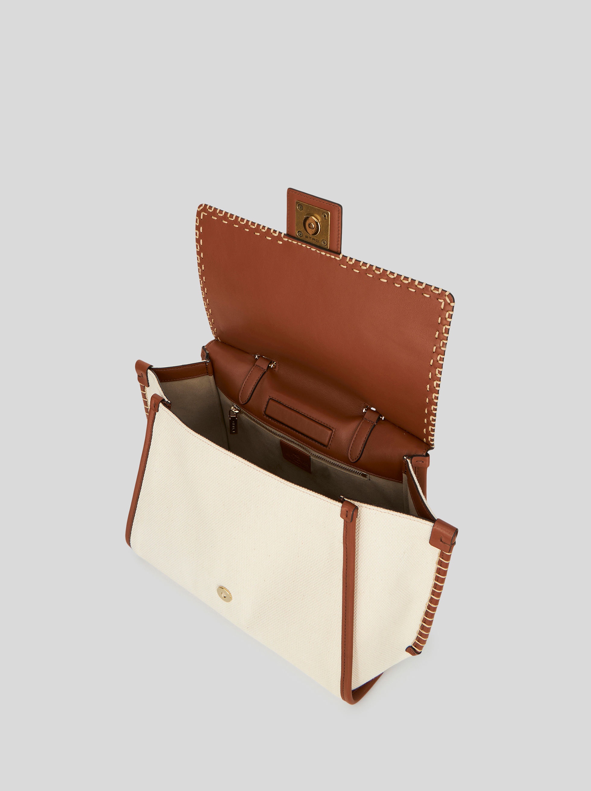 MEDIUM CROWN ME HANDBAG WITH AMBER STONES - 4