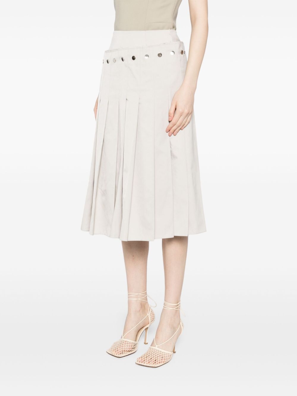 double-layered pleated skirt - 3