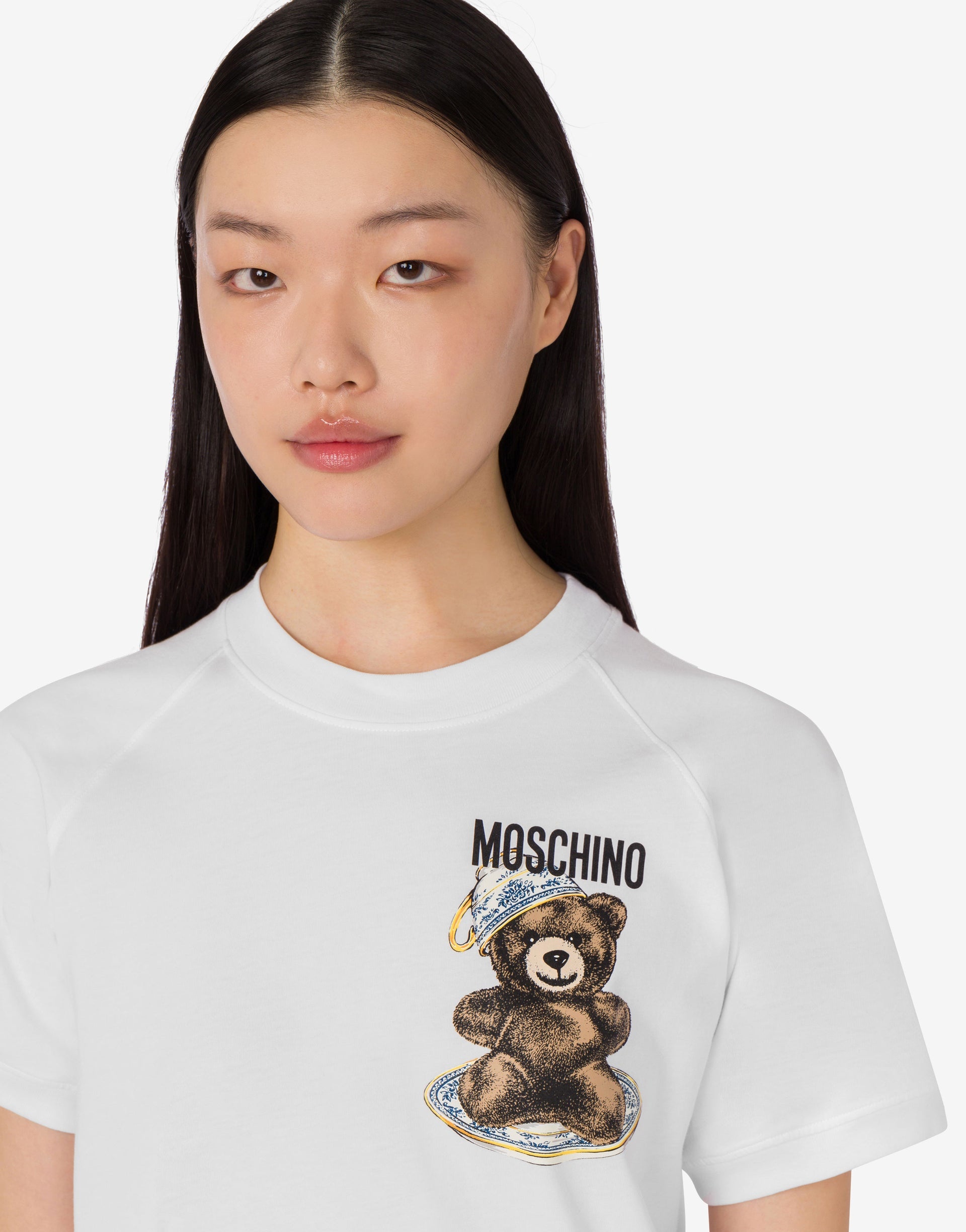 ORGANIC COTTON JERSEY T-SHIRT MOSCHINO TEDDY BEAR - 4