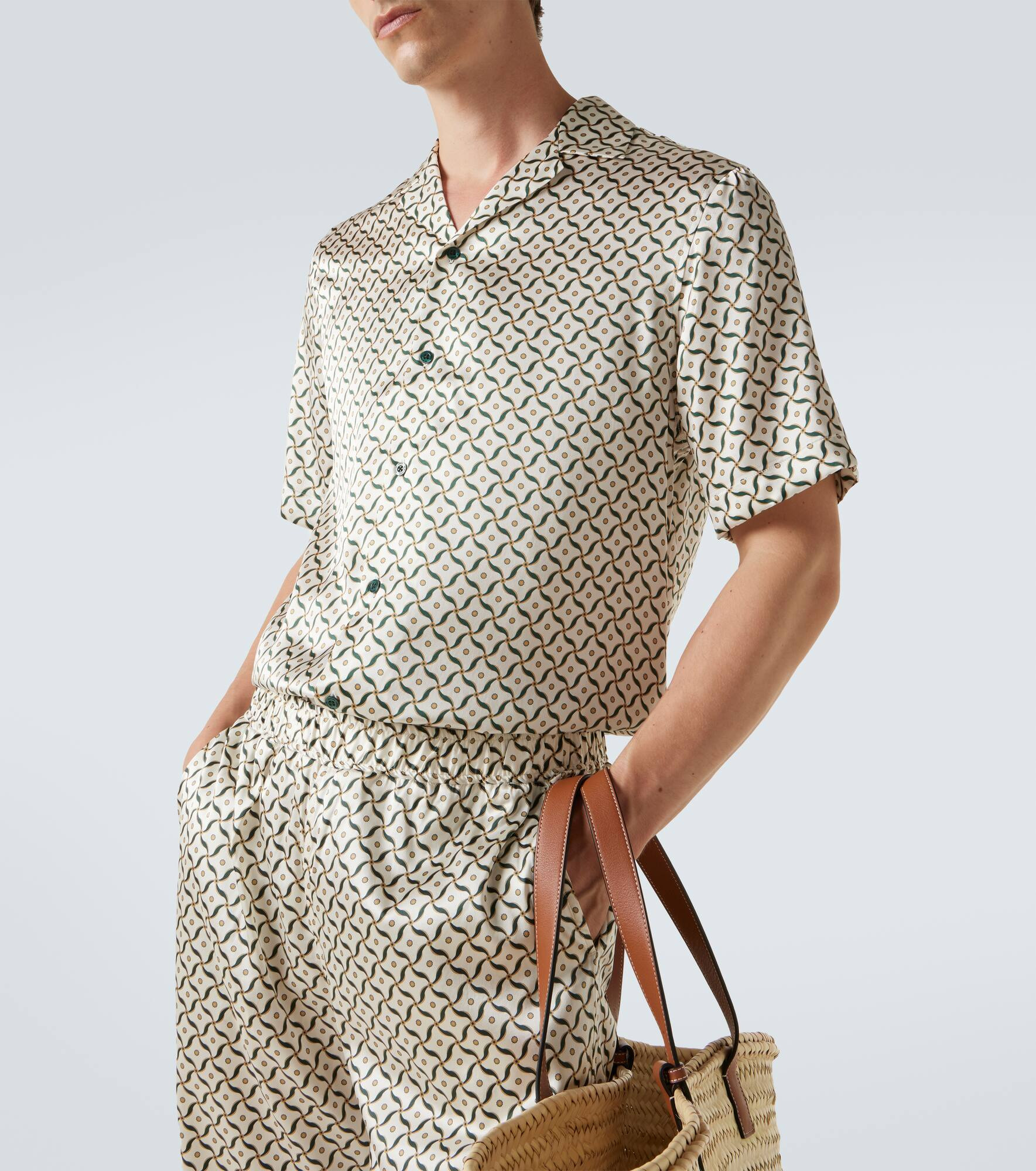Roberto printed silk bowling shirt - 5