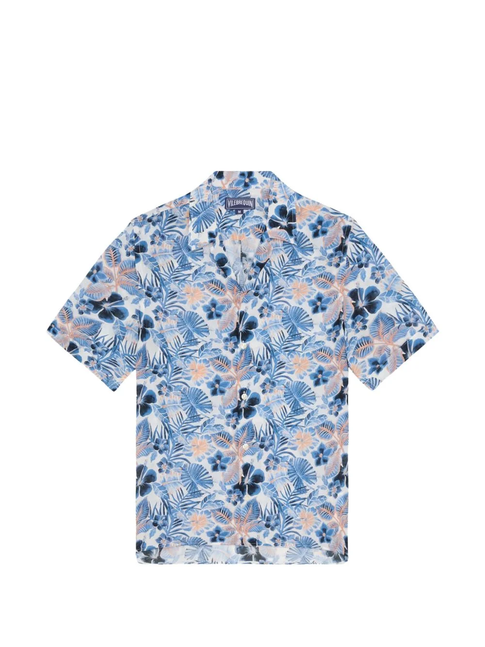 floral-print short-sleeve shirt - 1
