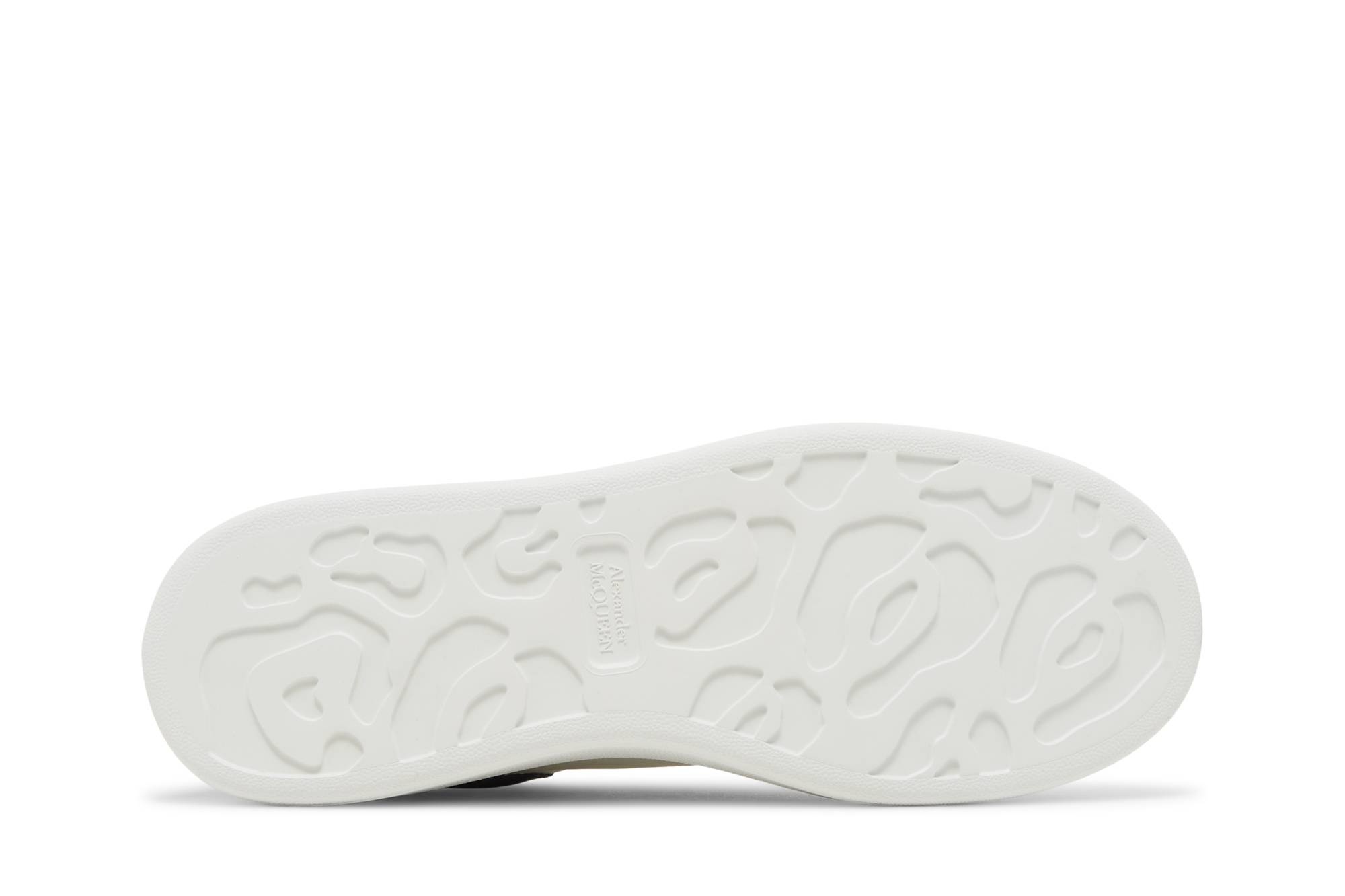 Alexander McQueen Oversized Sneaker 'White Navy Patent' - 4