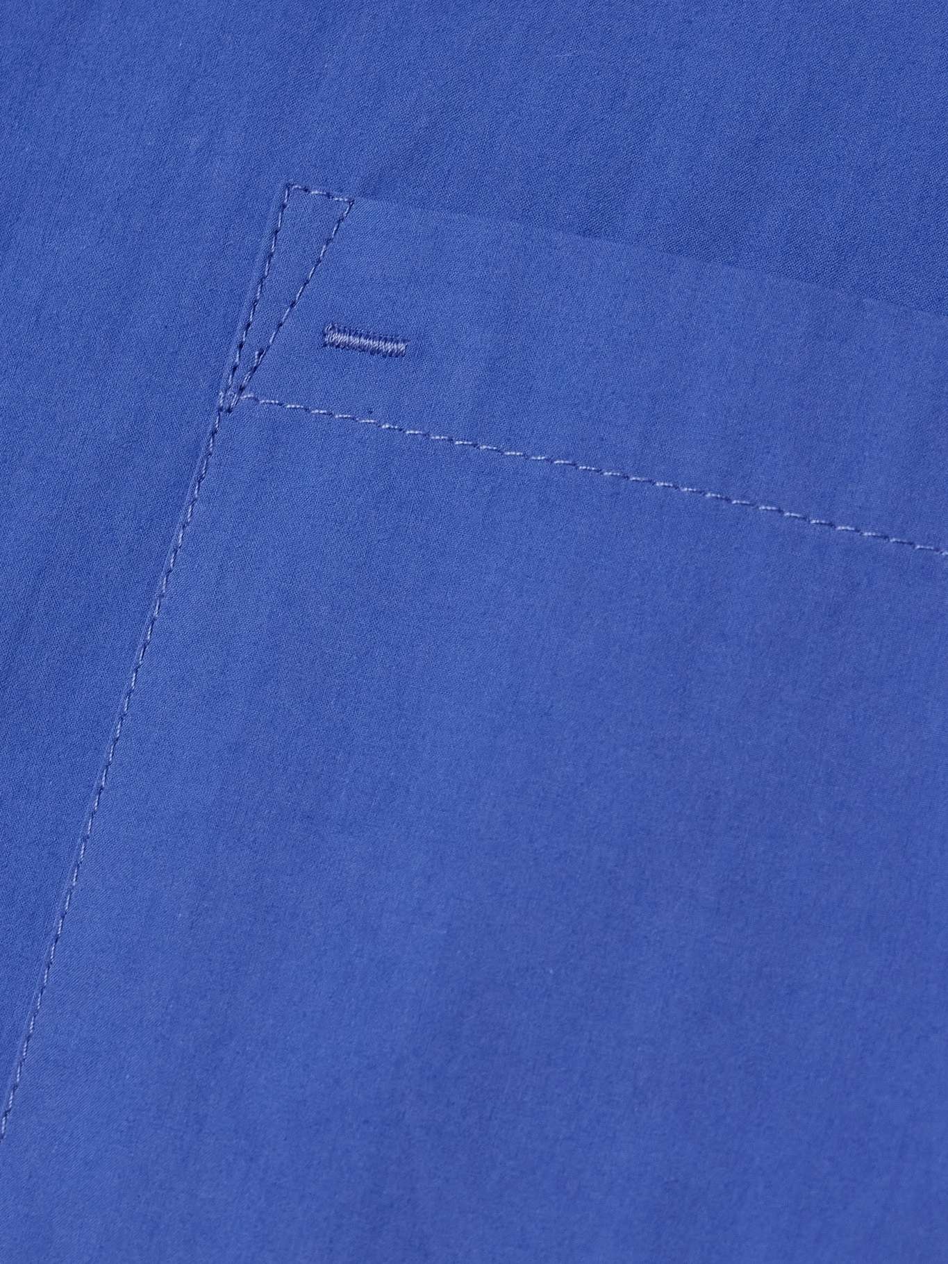 Cotton-poplin shirt Cobalt blue - 5